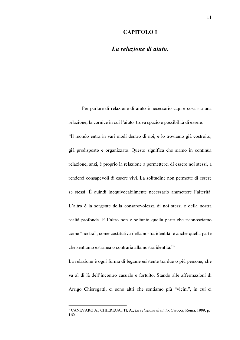 Anteprima della tesi: La professionalità dell'educatore nella relazione di aiuto ai malati terminali, Pagina 10