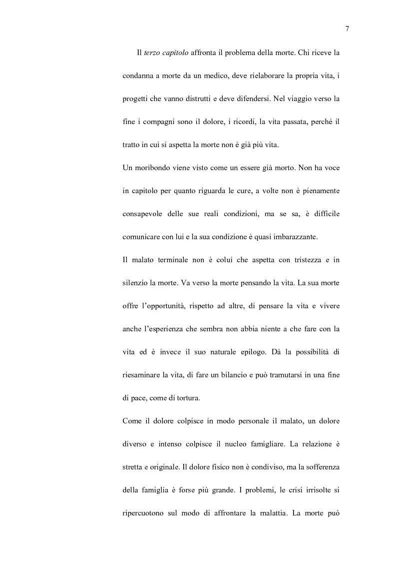 Anteprima della tesi: La professionalità dell'educatore nella relazione di aiuto ai malati terminali, Pagina 6