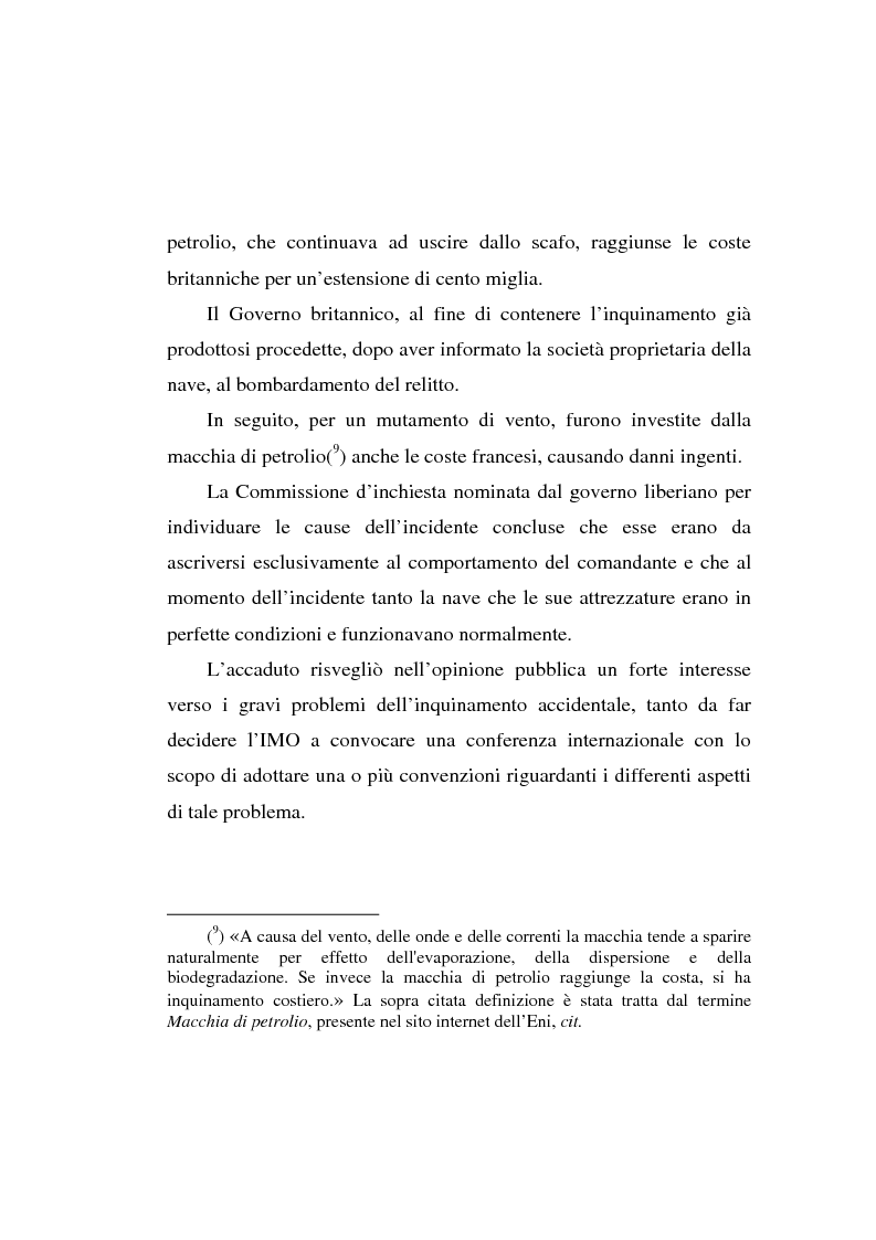 Anteprima della tesi: Lo spandimento in mare di idrocarburi, Pagina 6