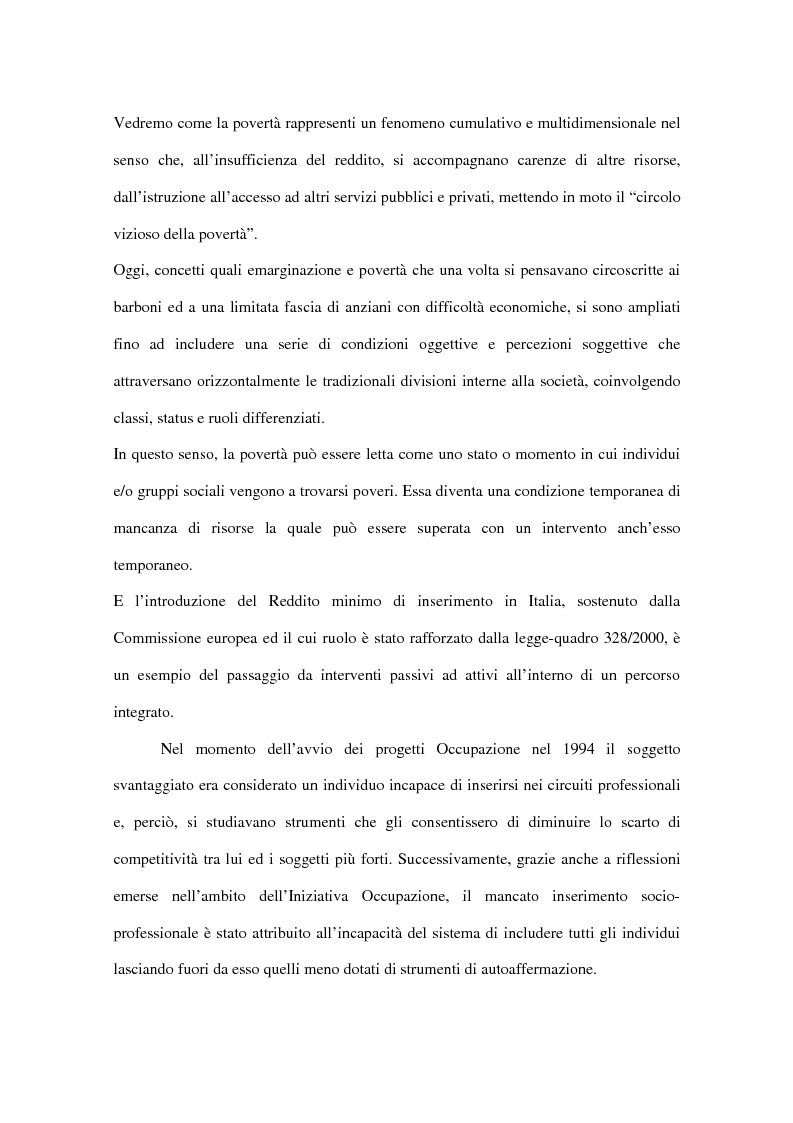 Anteprima della tesi: Progetti europei per l'occupazione e politiche sociali in Italia: un valore aggiunto, Pagina 6