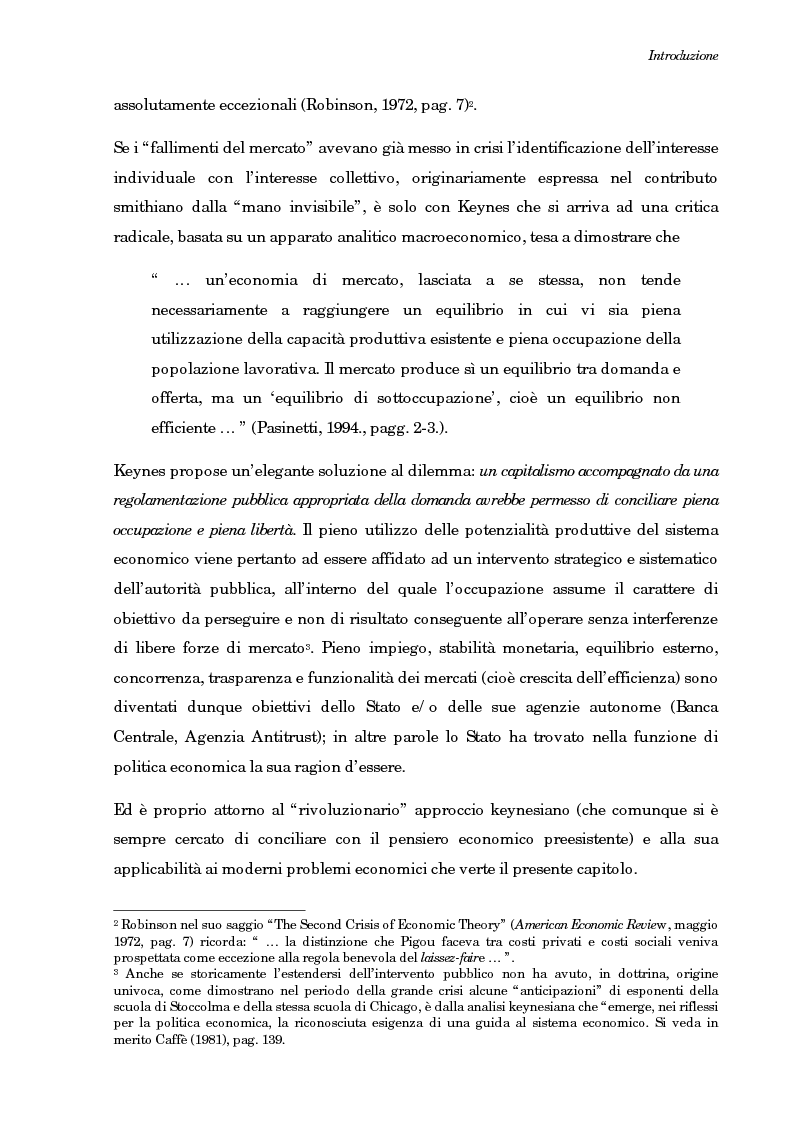 Anteprima della tesi: La teoria generale di Keynes: alcune reinterpretazioni ed attualità, Pagina 6