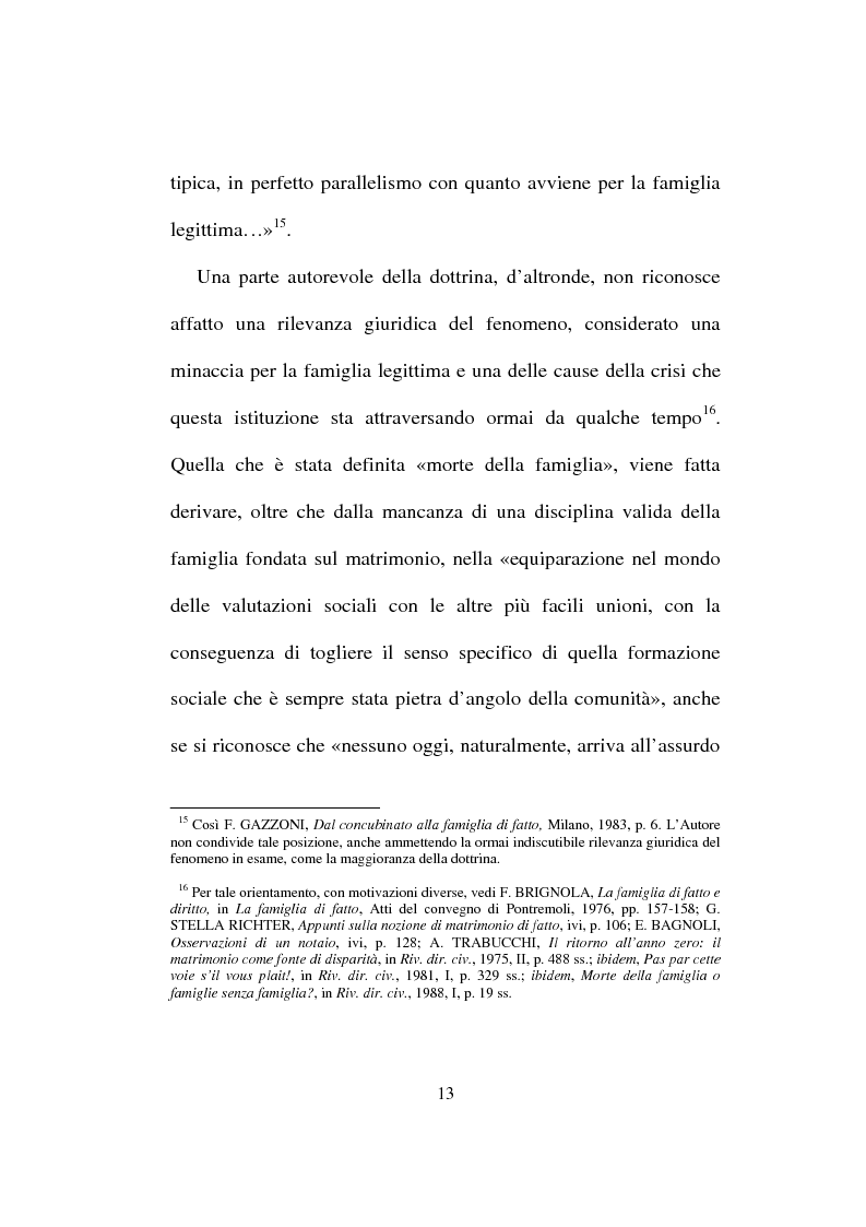 Anteprima della tesi: I diritti del convivente more uxorio: la disciplina normativa, Pagina 10