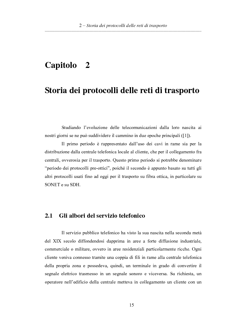 Anteprima della tesi: L'evoluzione delle reti di trasporto: da Sonet/Sdh a Dwdm, Pagina 11
