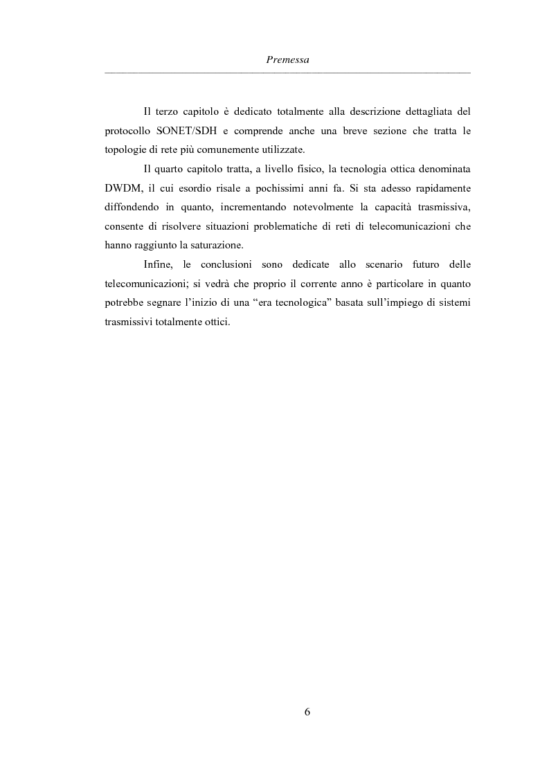 Anteprima della tesi: L'evoluzione delle reti di trasporto: da Sonet/Sdh a Dwdm, Pagina 2