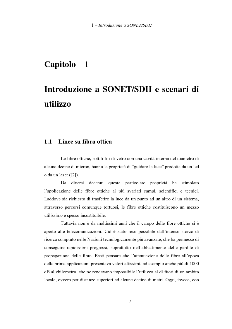 Anteprima della tesi: L'evoluzione delle reti di trasporto: da Sonet/Sdh a Dwdm, Pagina 3