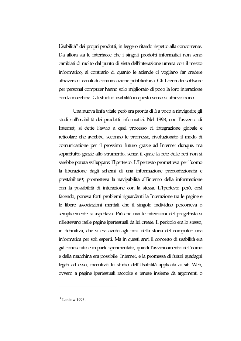 Anteprima della tesi: Web Usability: un approccio multidisciplinare alla progettazione del Web, Pagina 11