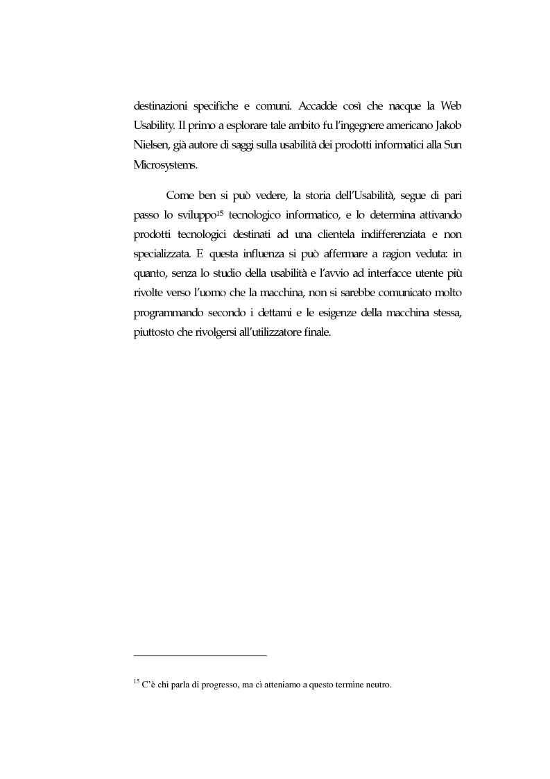 Anteprima della tesi: Web Usability: un approccio multidisciplinare alla progettazione del Web, Pagina 12