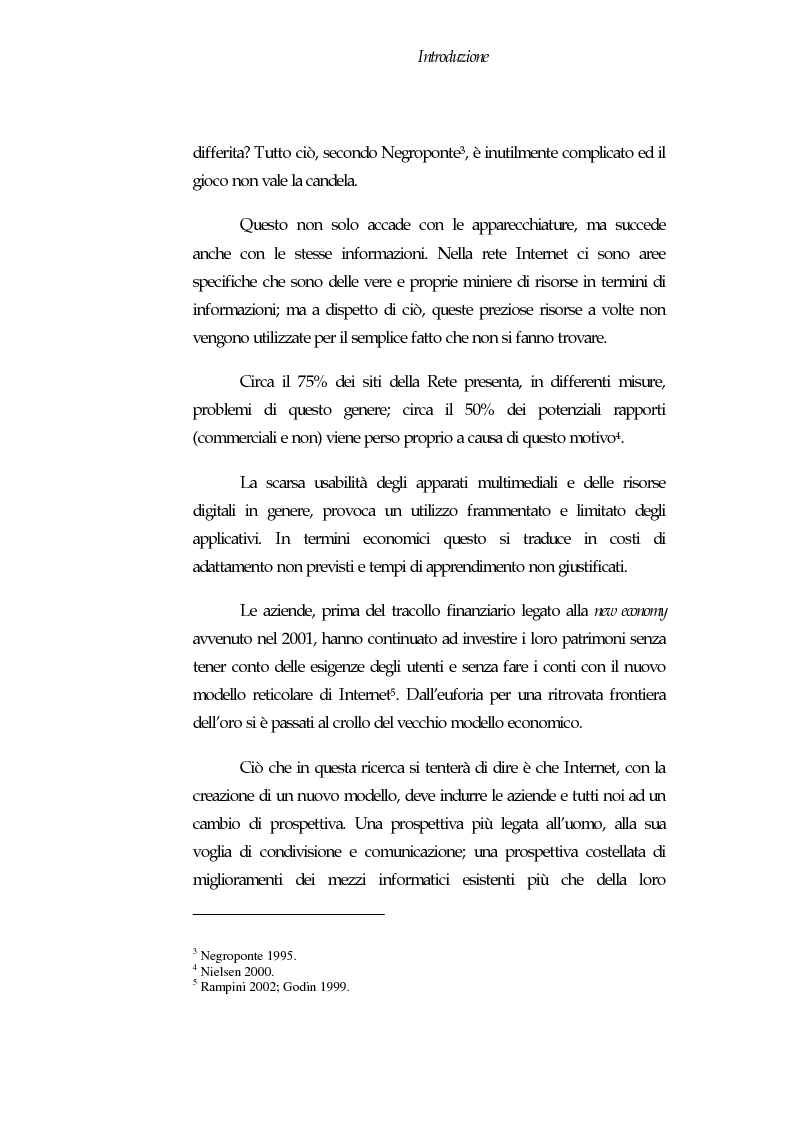 Anteprima della tesi: Web Usability: un approccio multidisciplinare alla progettazione del Web, Pagina 2