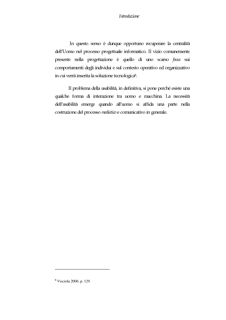 Anteprima della tesi: Web Usability: un approccio multidisciplinare alla progettazione del Web, Pagina 4