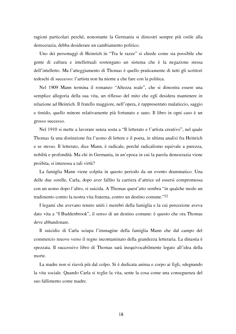 Anteprima della tesi: La formazione dell’uomo nelle opere di Thomas Mann, Pagina 14
