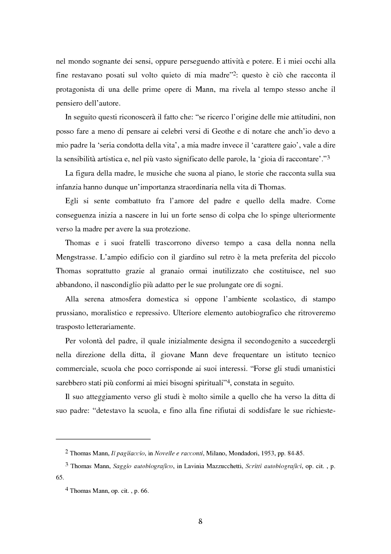 Anteprima della tesi: La formazione dell’uomo nelle opere di Thomas Mann, Pagina 4