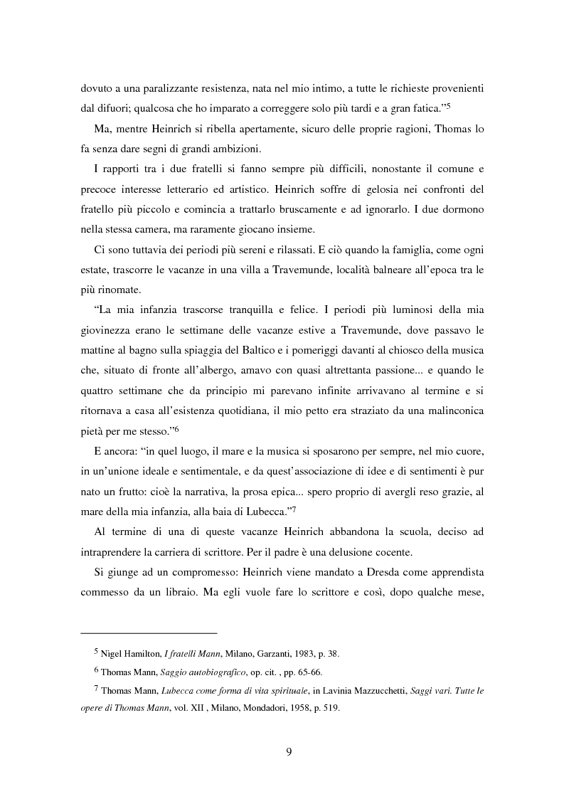 Anteprima della tesi: La formazione dell’uomo nelle opere di Thomas Mann, Pagina 5