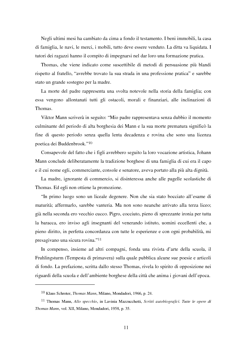 Anteprima della tesi: La formazione dell’uomo nelle opere di Thomas Mann, Pagina 7