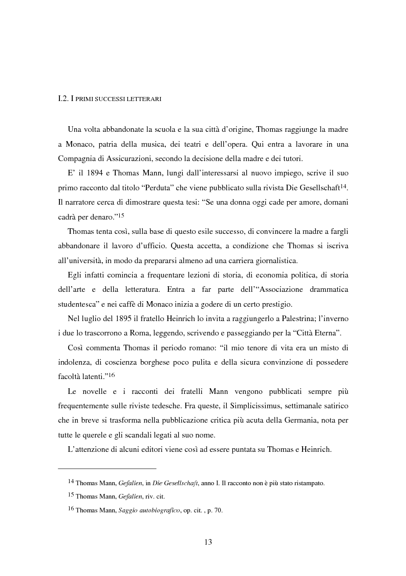 Anteprima della tesi: La formazione dell’uomo nelle opere di Thomas Mann, Pagina 9