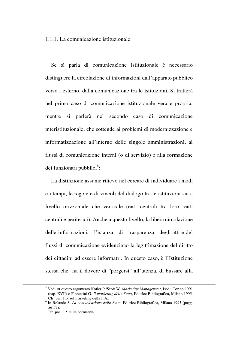 Anteprima della tesi: Sinergie tra ufficio stampa e ufficio relazioni con il pubblico nella comunicazione della pubblica amministrazione, Pagina 11