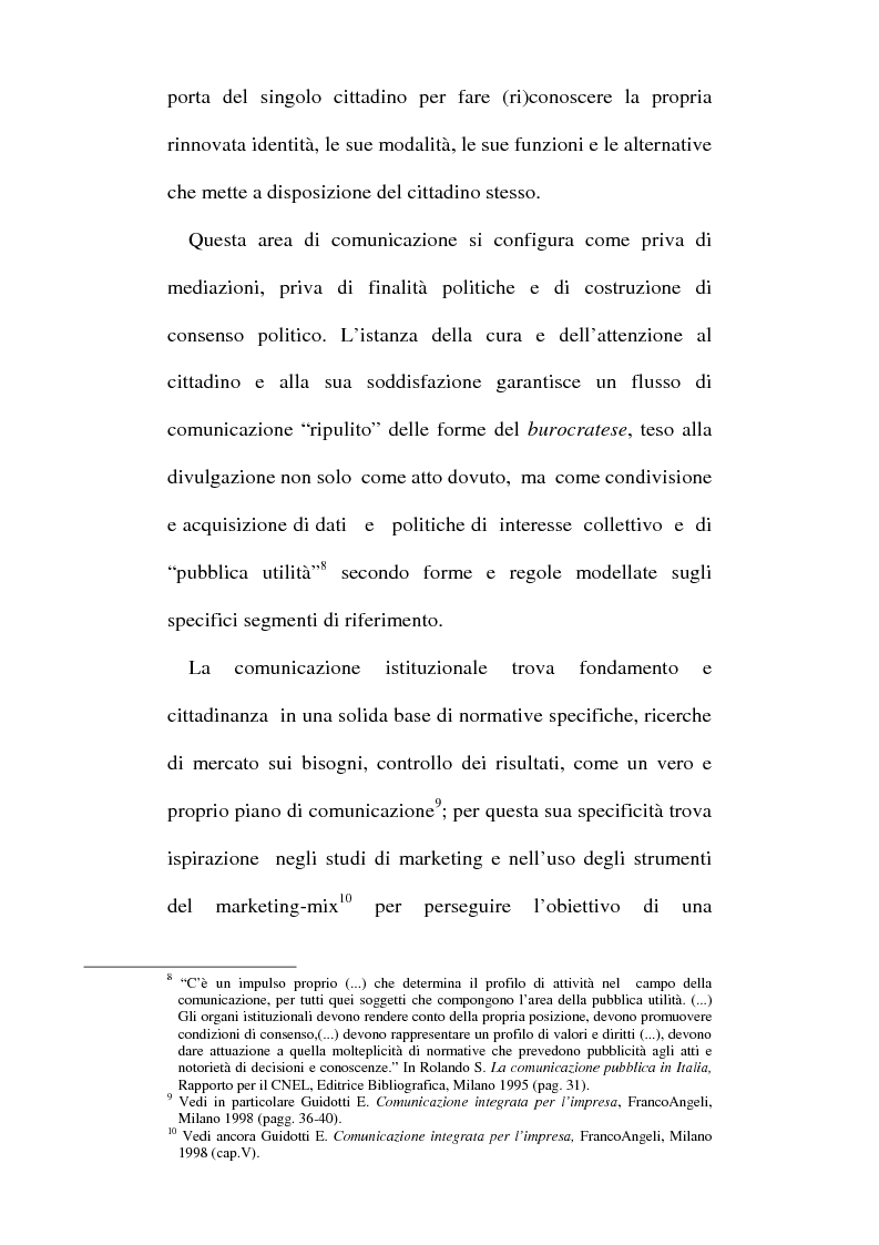 Anteprima della tesi: Sinergie tra ufficio stampa e ufficio relazioni con il pubblico nella comunicazione della pubblica amministrazione, Pagina 12