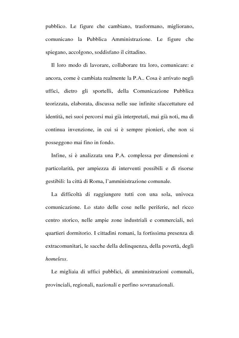 Anteprima della tesi: Sinergie tra ufficio stampa e ufficio relazioni con il pubblico nella comunicazione della pubblica amministrazione, Pagina 3
