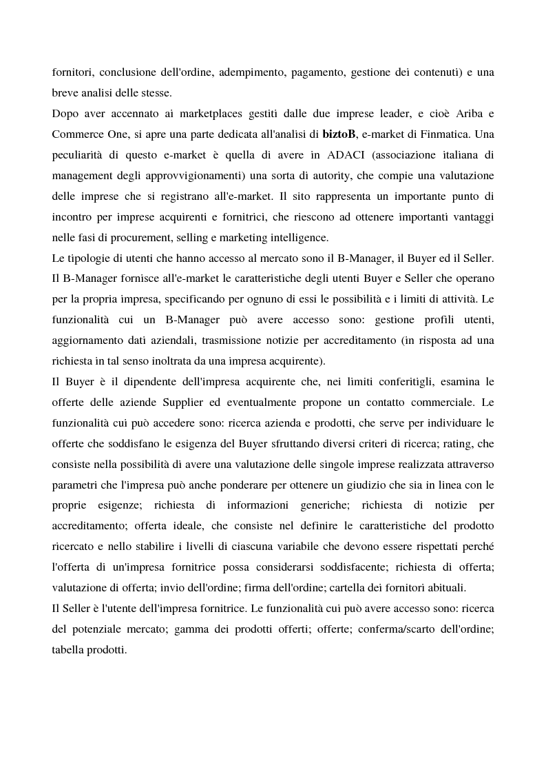 Anteprima della tesi: Il commercio elettronico business to business, Pagina 8