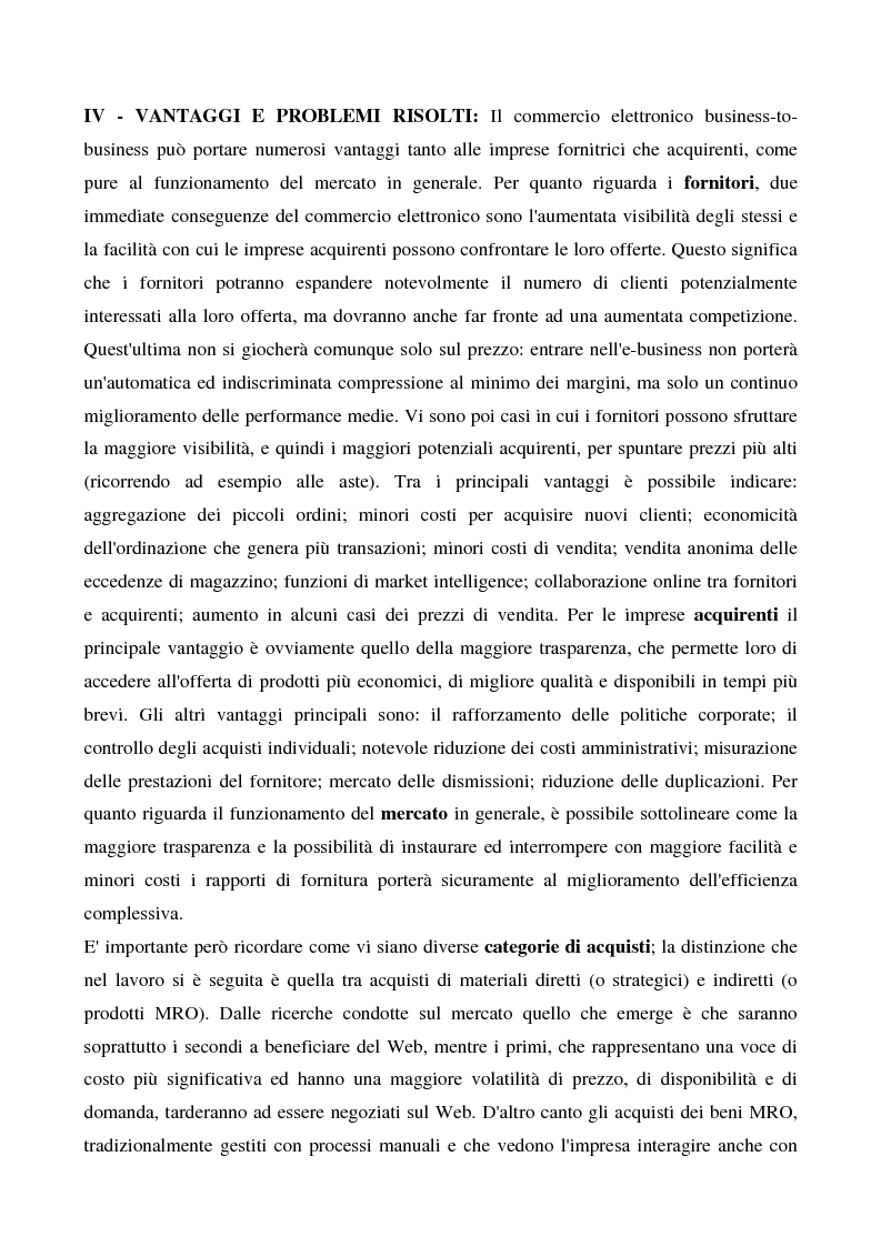 Anteprima della tesi: Il commercio elettronico business to business, Pagina 9