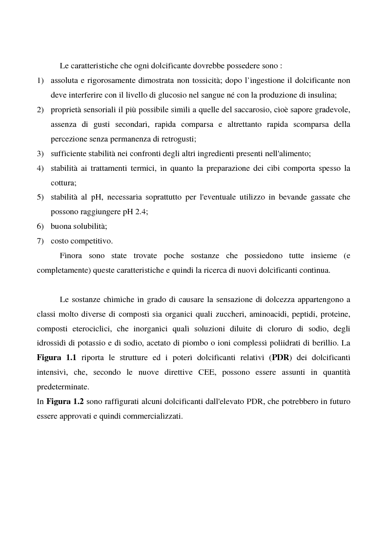 Anteprima della tesi: Studi sul sapore dolce: sintesi di derivati isovanillici modificati, Pagina 2