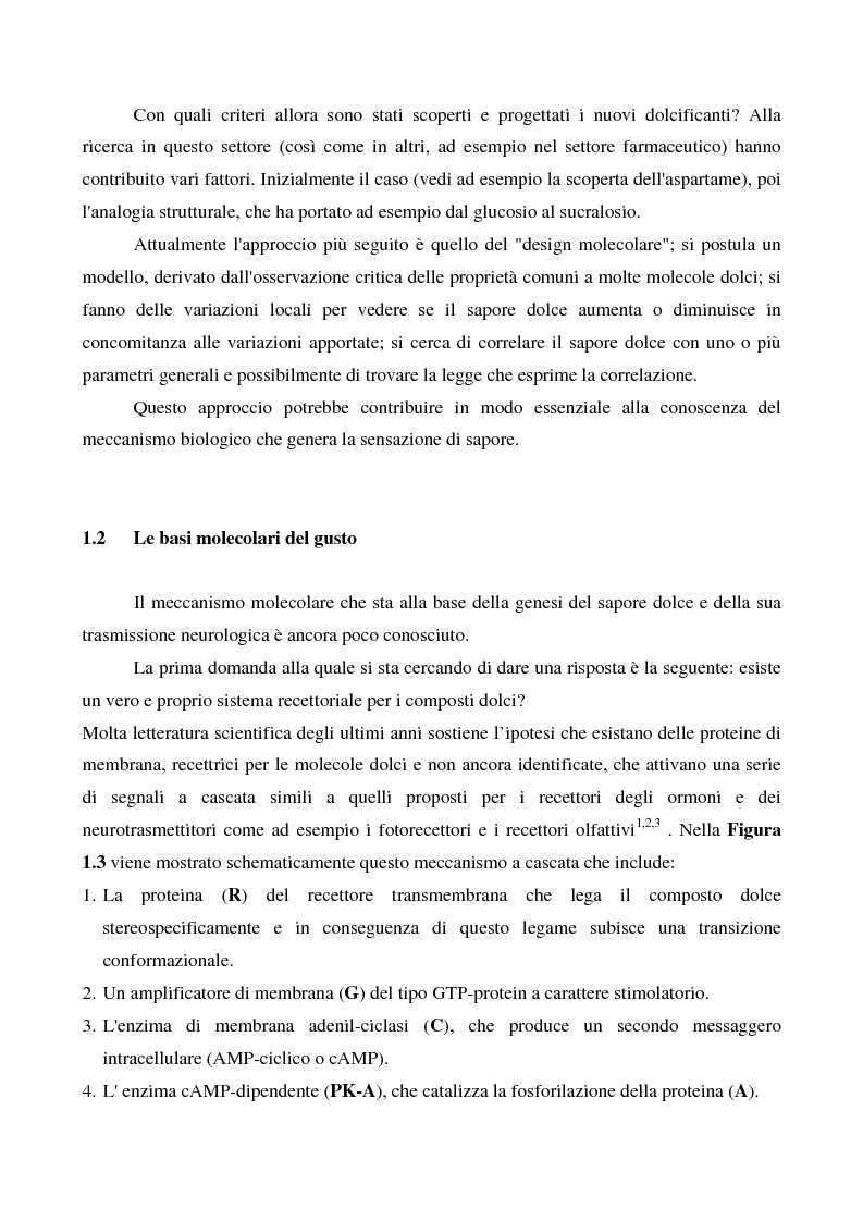Anteprima della tesi: Studi sul sapore dolce: sintesi di derivati isovanillici modificati, Pagina 5