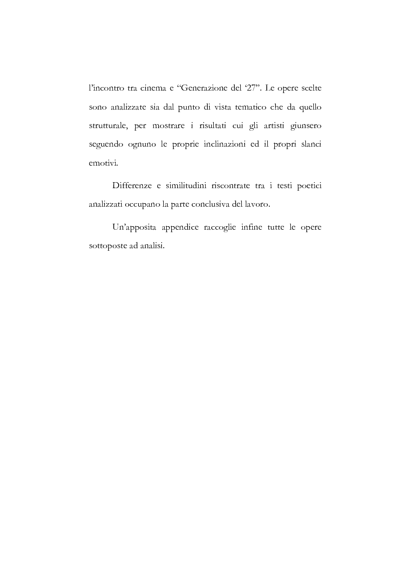 Anteprima della tesi: I poeti spagnoli della ''Generazione del '27" ed il cinema, Pagina 2