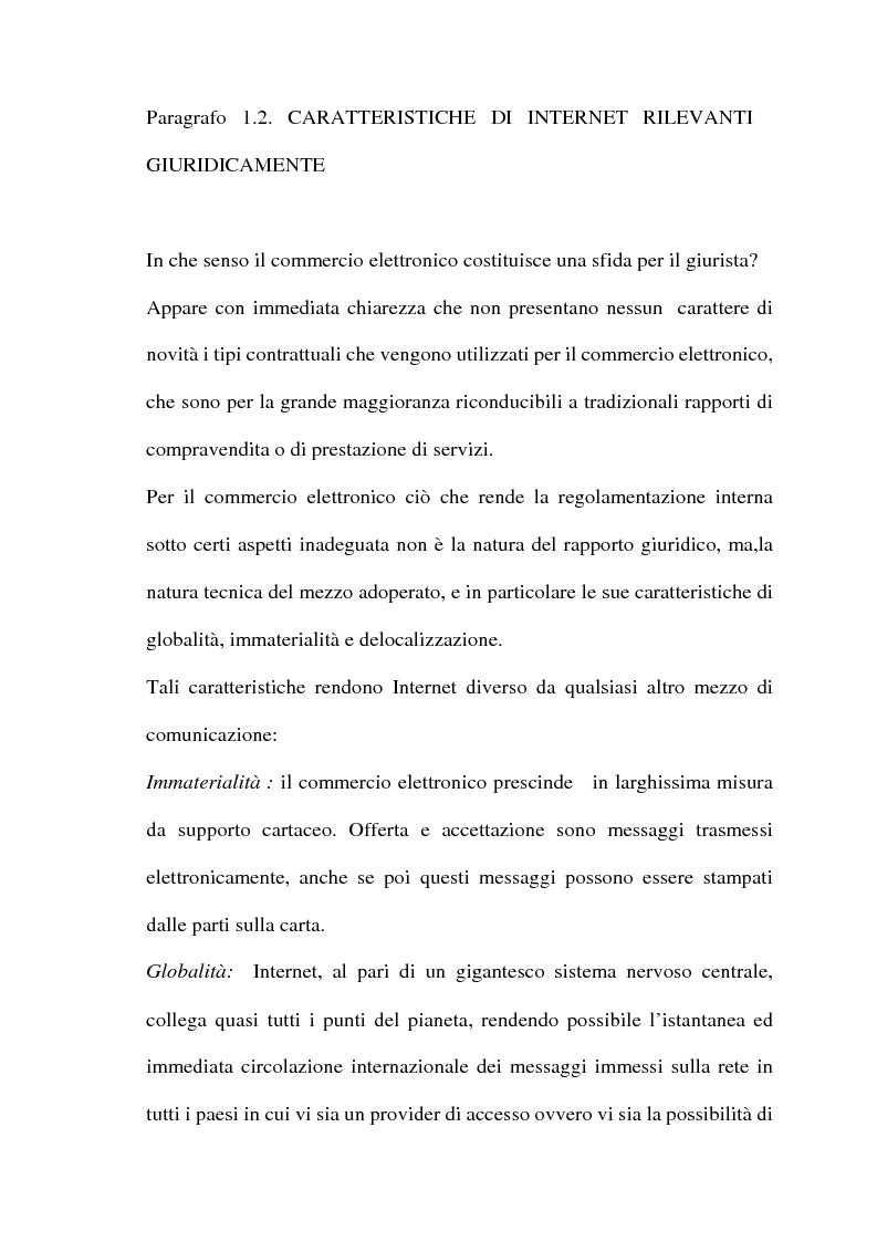 Anteprima della tesi: Il commercio telematico: legge regolatrice, Pagina 10
