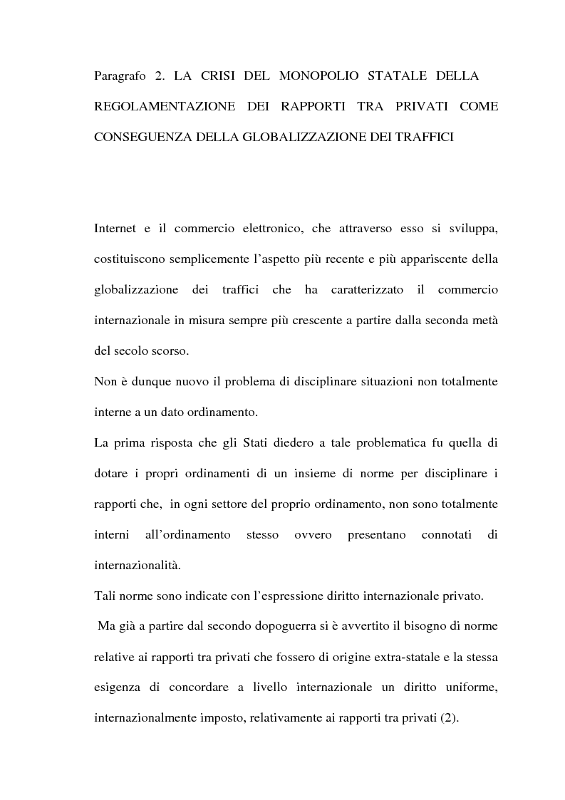 Anteprima della tesi: Il commercio telematico: legge regolatrice, Pagina 14