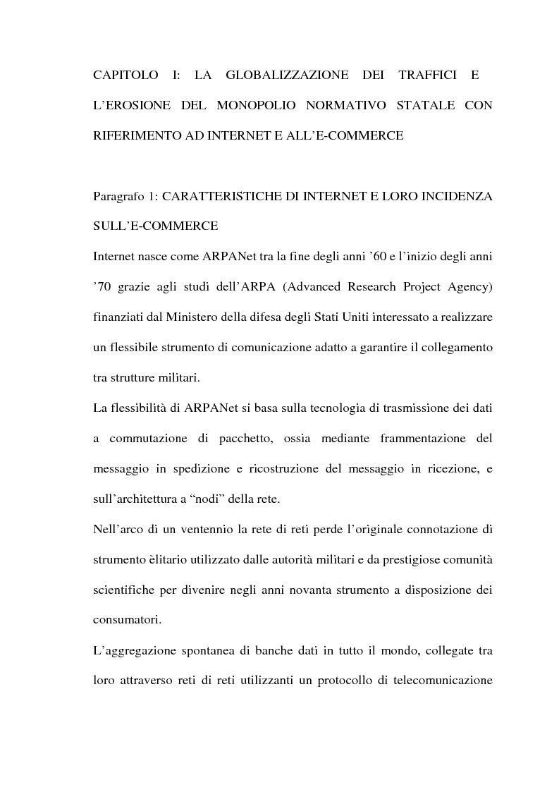 Anteprima della tesi: Il commercio telematico: legge regolatrice, Pagina 4