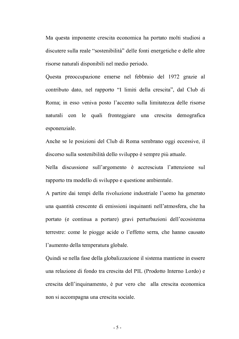 Anteprima della tesi: Bilancio energetico della regione Puglia: luci ed ombre, Pagina 9