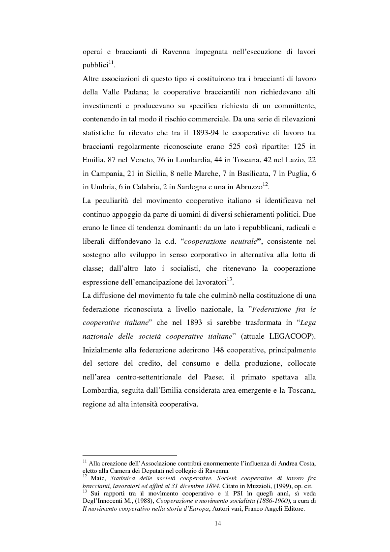 Anteprima della tesi: Gli aspetti economici dell'impresa cooperativa e le sue potenzialità di sviluppo nel Mezzogiorno: il caso della cooperativa ''Giustizia e libertà'', Pagina 10