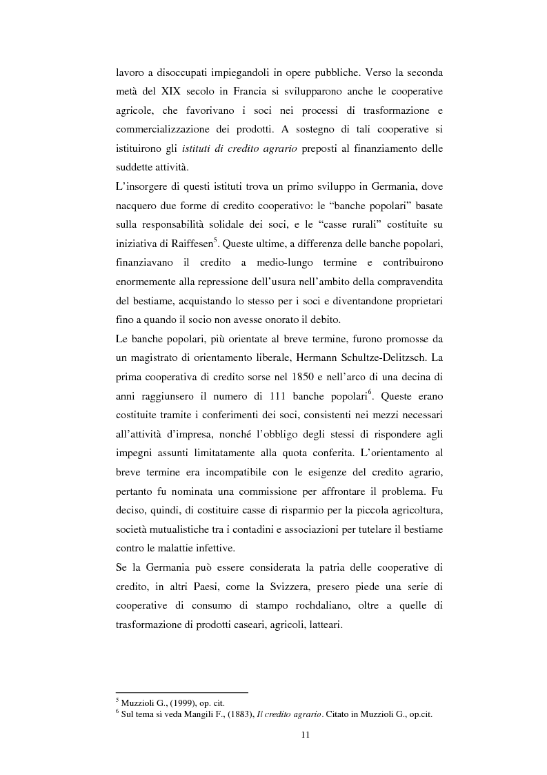 Anteprima della tesi: Gli aspetti economici dell'impresa cooperativa e le sue potenzialità di sviluppo nel Mezzogiorno: il caso della cooperativa ''Giustizia e libertà'', Pagina 7