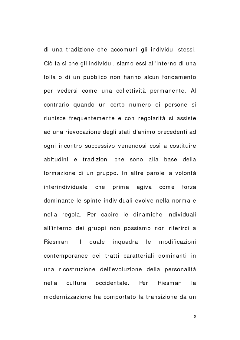 Anteprima della tesi: Tifo e tifosi. Il panorama ultras, Pagina 6
