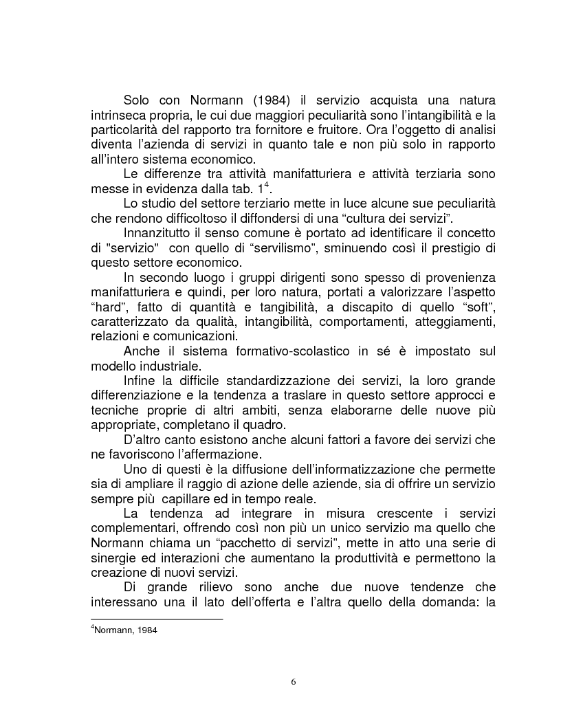 Anteprima della tesi: Organizzazione e gestione del personale nelle aziende private di servizi, Pagina 4