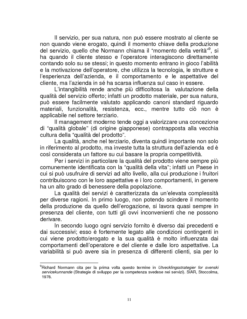 Anteprima della tesi: Organizzazione e gestione del personale nelle aziende private di servizi, Pagina 9