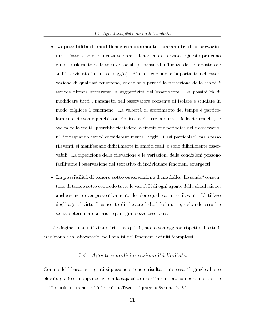 Anteprima della tesi: Simulazione agent based in contesti d'impresa. Applicazione del modello Virtual Enterprise in JavaSwarm ad un'azienda reale, Pagina 11