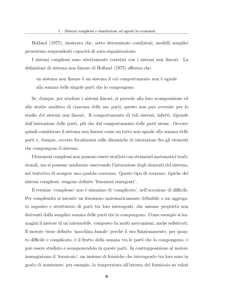 Anteprima della tesi: Simulazione agent based in contesti d'impresa. Applicazione del modello Virtual Enterprise in JavaSwarm ad un'azienda reale, Pagina 6
