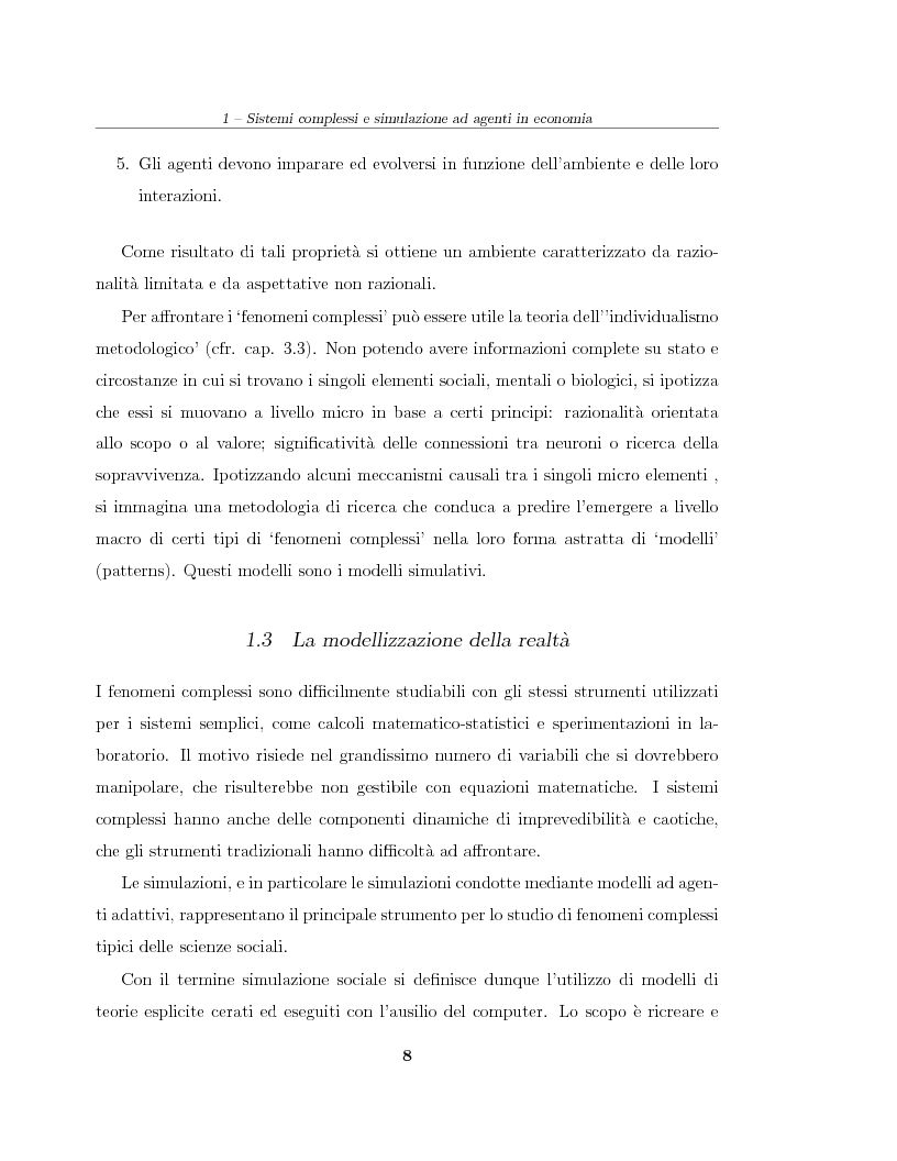 Anteprima della tesi: Simulazione agent based in contesti d'impresa. Applicazione del modello Virtual Enterprise in JavaSwarm ad un'azienda reale, Pagina 8