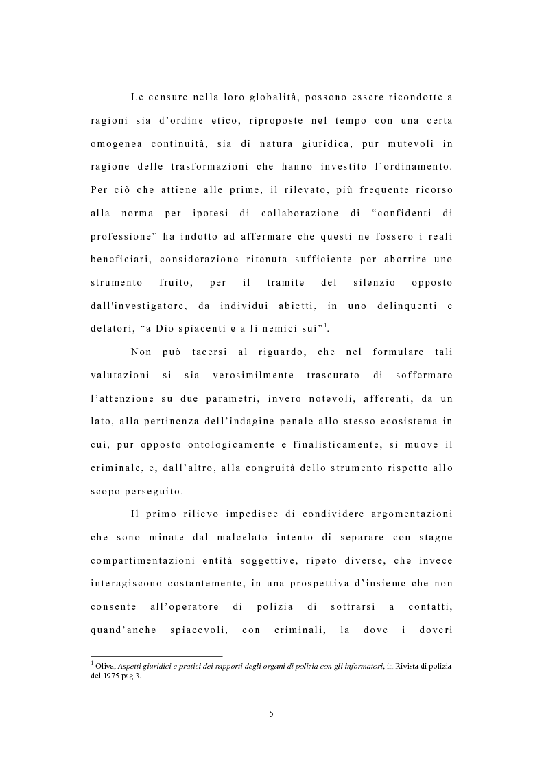 Anteprima della tesi: I confidenti della polizia, Pagina 2