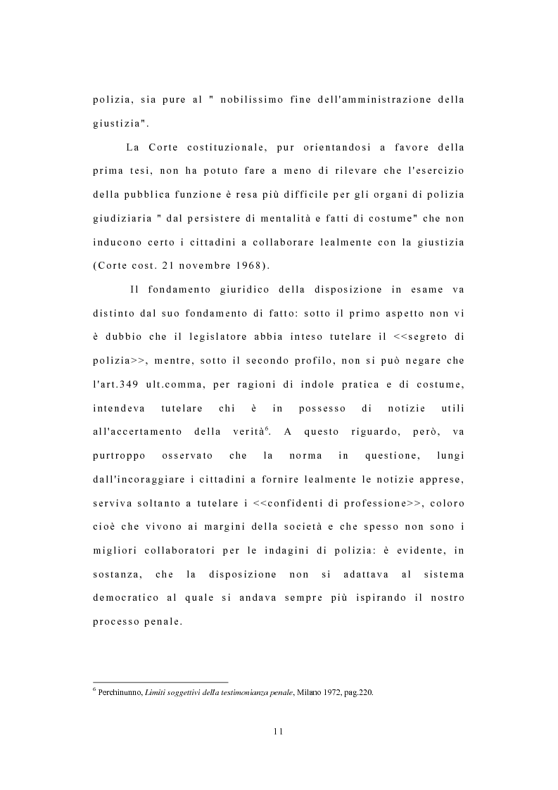 Anteprima della tesi: I confidenti della polizia, Pagina 8