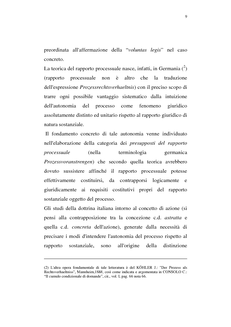 Anteprima della tesi: La pregiudizialità tra le questioni del processo, Pagina 2