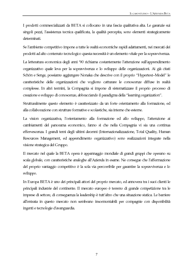 Anteprima della tesi: Un modello di gestione integrata delle risorse umane - Testimonianza di un caso aziendale, Pagina 4