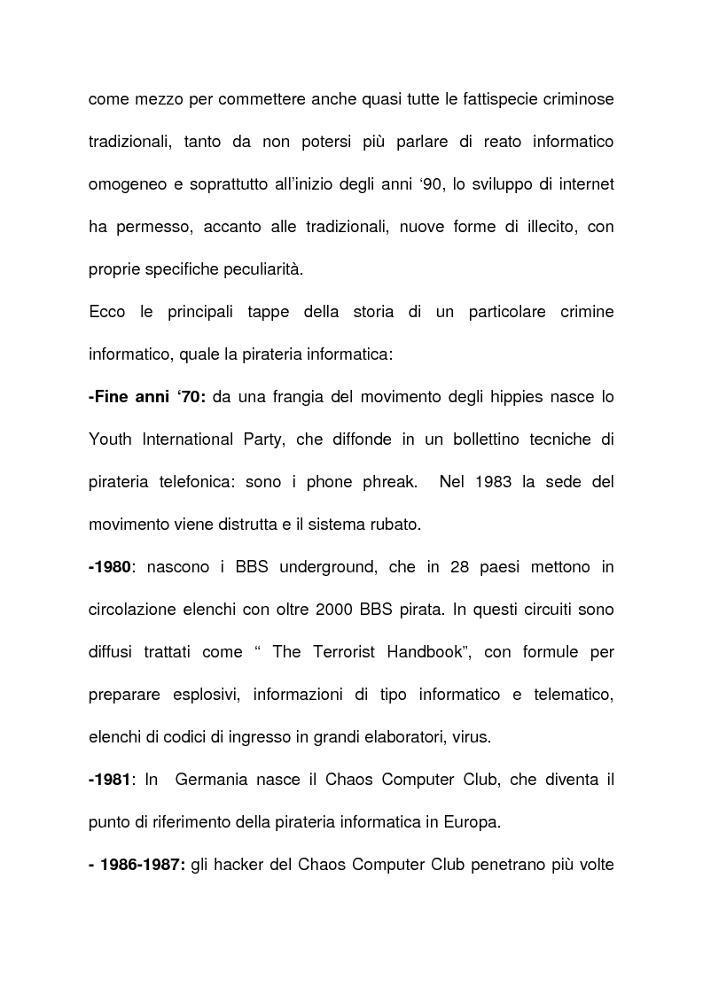 Anteprima della tesi: La criminalità informatica: cyberterrorismo, Pagina 5