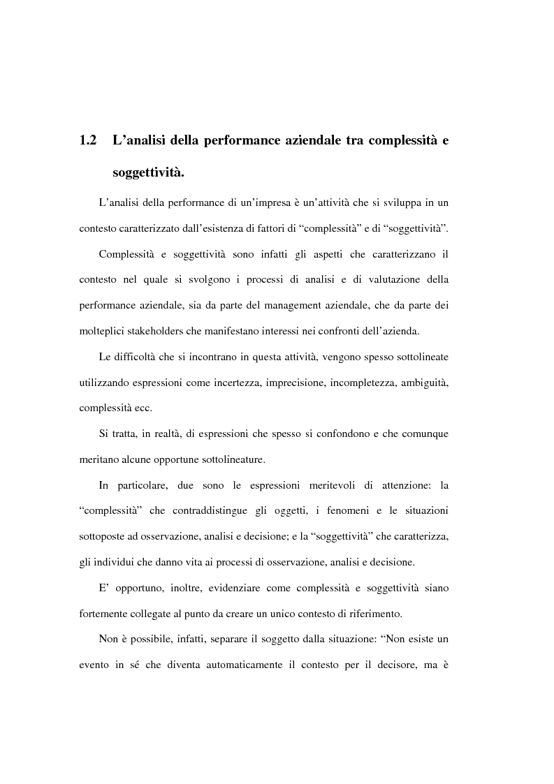Anteprima della tesi: L'analisi della performance economico-finanziaria mediante software di gestione di fogli elettronici. Il caso della CTP s.p.a. di Napoli, Pagina 6