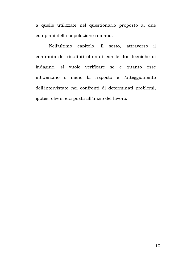 Anteprima della tesi: Confronto tra metodi di rilevazione in un'indagine sulla percezione della pericolosità, Pagina 6