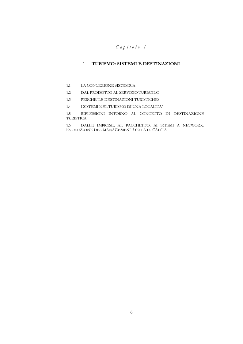 Anteprima della tesi: Information and communication technologies e turismo. Destination management system ed aree naturali protette, Pagina 4