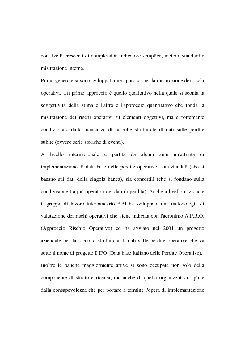 Anteprima della tesi: I rischi operativi nelle banche, Pagina 3