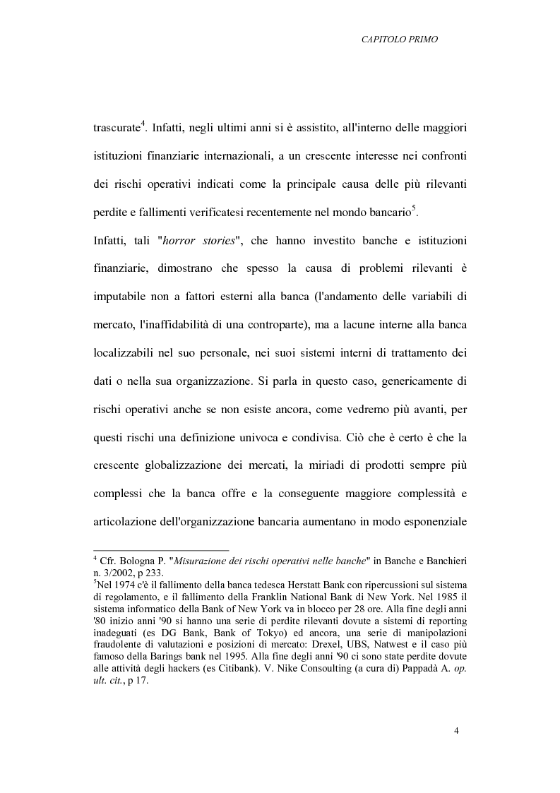 Anteprima della tesi: I rischi operativi nelle banche, Pagina 8