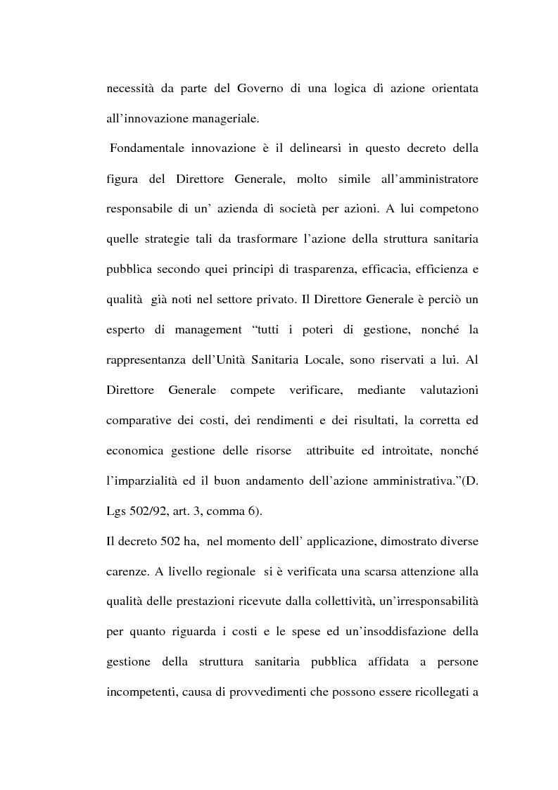 Anteprima della tesi: Organizzare i servizi alla persona. Il caso del P.O. di Maddaloni, Pagina 11