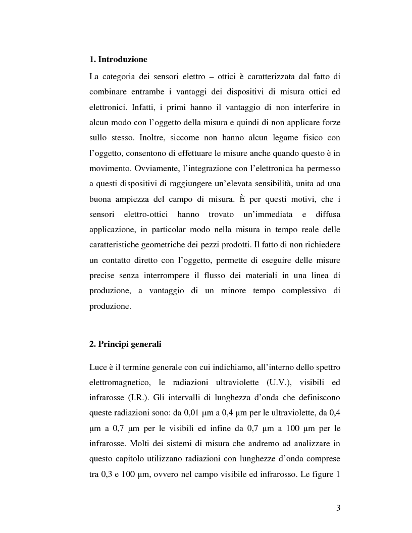 Anteprima della tesi: Sviluppo di sensori laser per la misura di vibrazioni su elettromandrini, Pagina 3